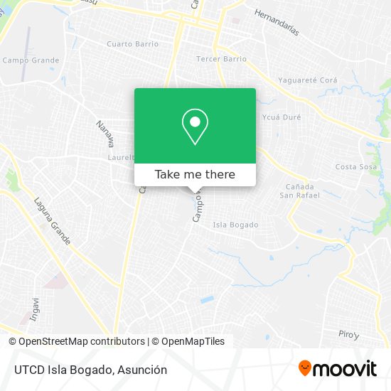 Mapa de UTCD Isla Bogado