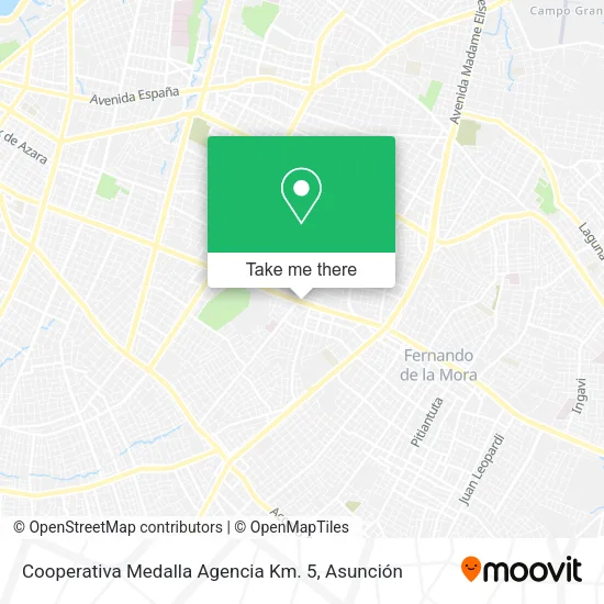 Cooperativa Medalla Agencia Km. 5 map