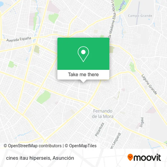 cines itau hiperseis map