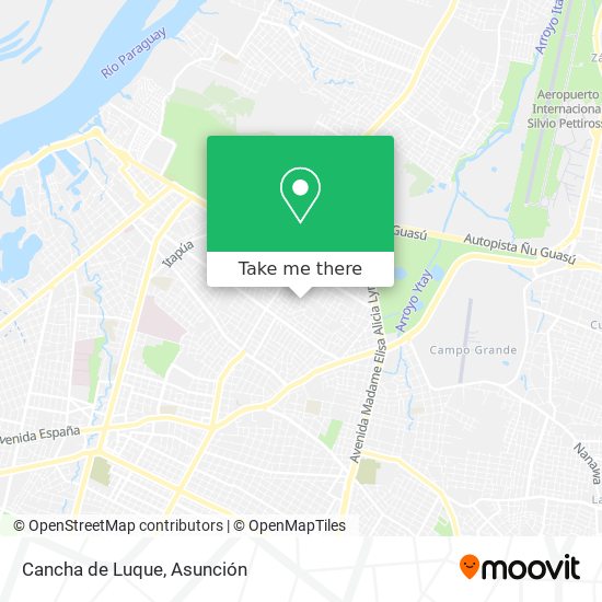 Cancha de Luque map