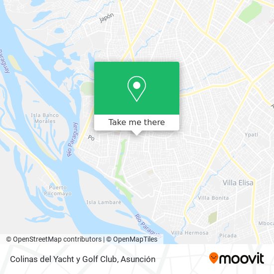 Mapa de Colinas del Yacht y Golf Club