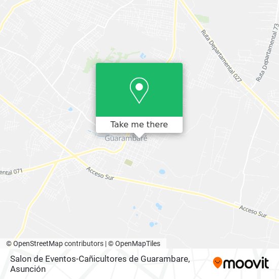 Mapa de Salon de Eventos-Cañicultores de Guarambare