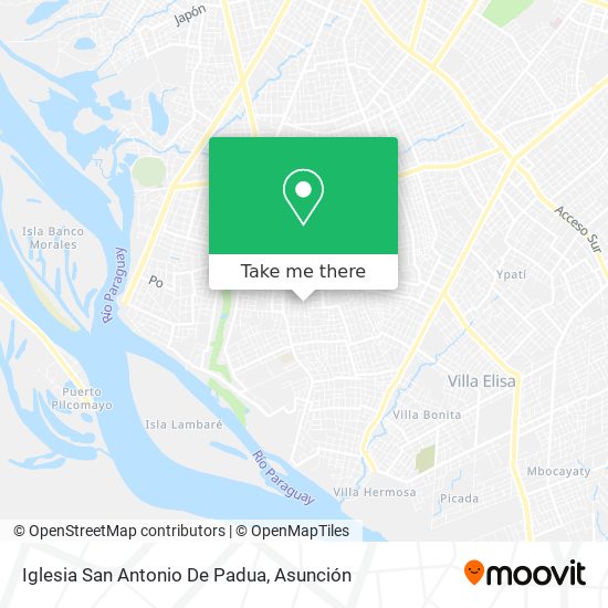 Mapa de Iglesia San Antonio De Padua