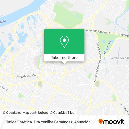 Mapa de Clínica  Estética  .Dra  Yenilka  Fernández