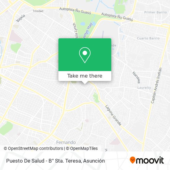 Mapa de Puesto De Salud - B° Sta. Teresa