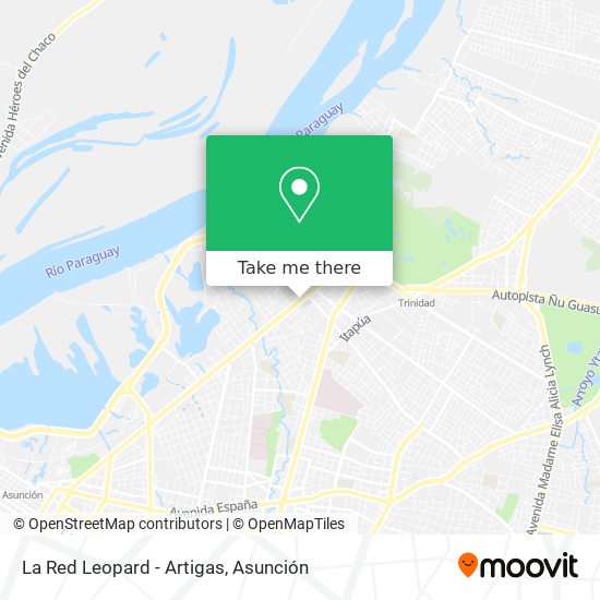 Mapa de La Red Leopard - Artigas