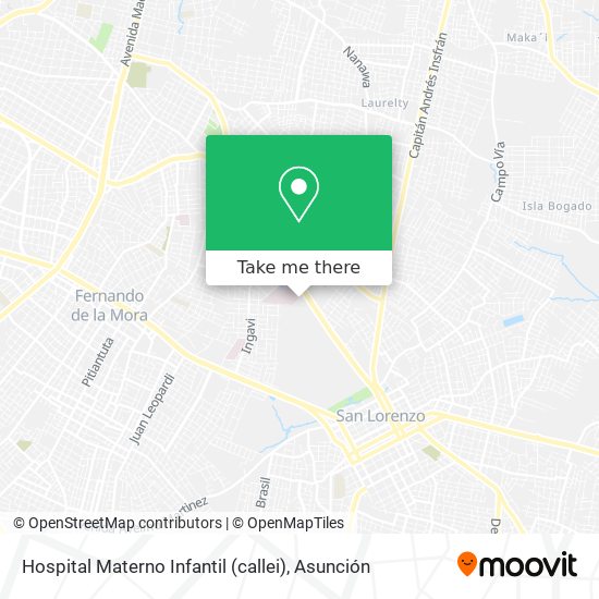 Mapa de Hospital Materno Infantil (callei)