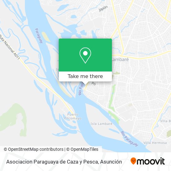 Asociacion Paraguaya de Caza y Pesca map