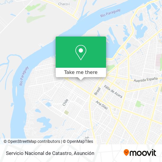 Servicio Nacional de Catastro map