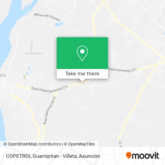 Mapa de COPETROL Guarnipitan - Villeta