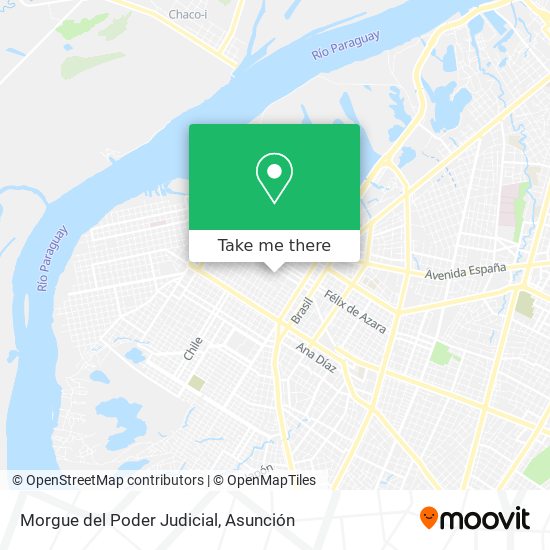 Morgue del Poder Judicial map