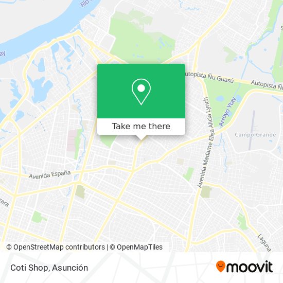 Coti Shop map