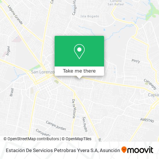 Estación De Servicios Petrobras Yvera S.A map