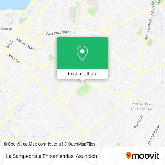 La Sampedrana Encomiendas map