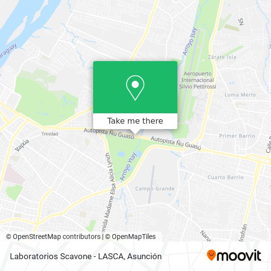 Mapa de Laboratorios Scavone - LASCA