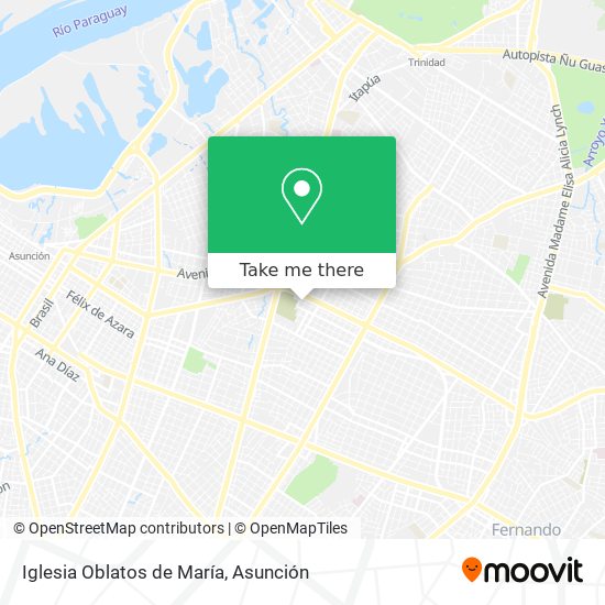 Mapa de Iglesia Oblatos de María