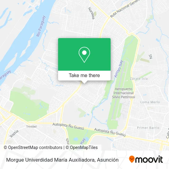 Morgue Univerdidad María Auxiliadora map