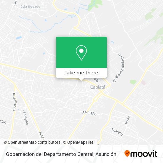 Mapa de Gobernacion del Departamento Central