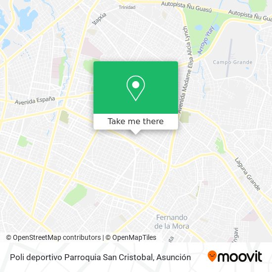 Poli deportivo Parroquia San Cristobal map