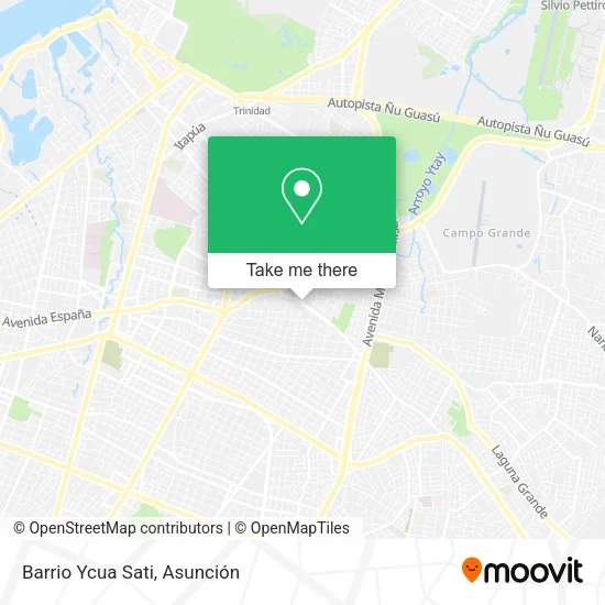 Barrio Ycua Sati map