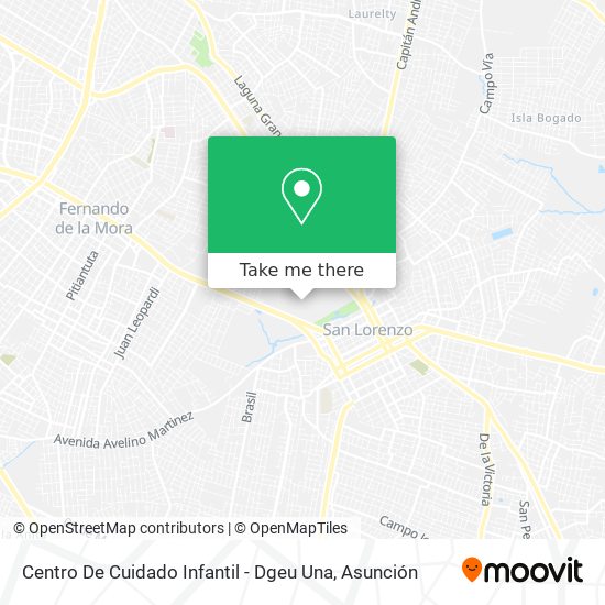 Mapa de Centro De Cuidado Infantil - Dgeu Una