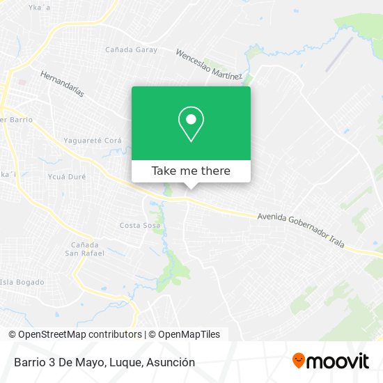 Barrio 3 De Mayo, Luque map