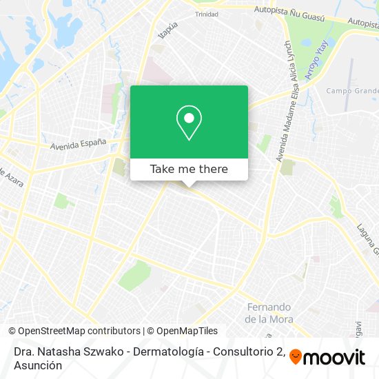 Dra. Natasha Szwako - Dermatología - Consultorio 2 map