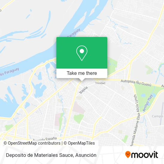 Deposito de Materiales Sauce map