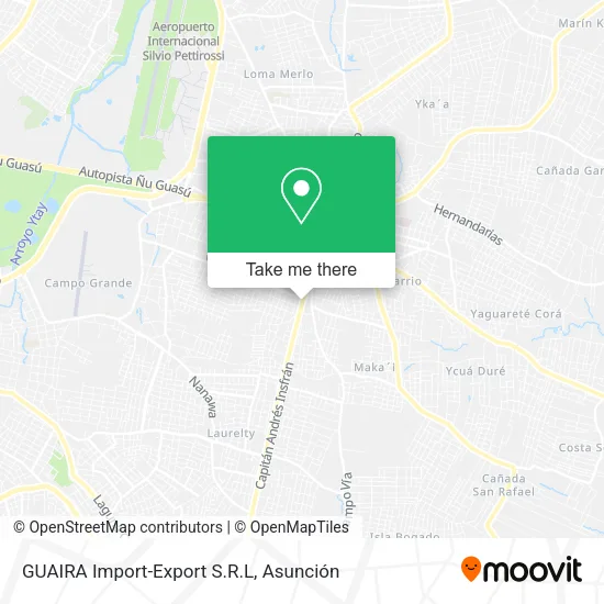 Mapa de GUAIRA Import-Export S.R.L