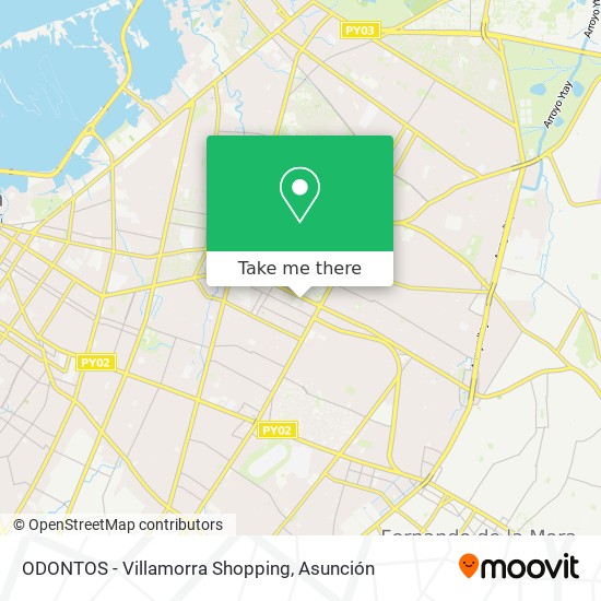 ODONTOS - Villamorra Shopping map