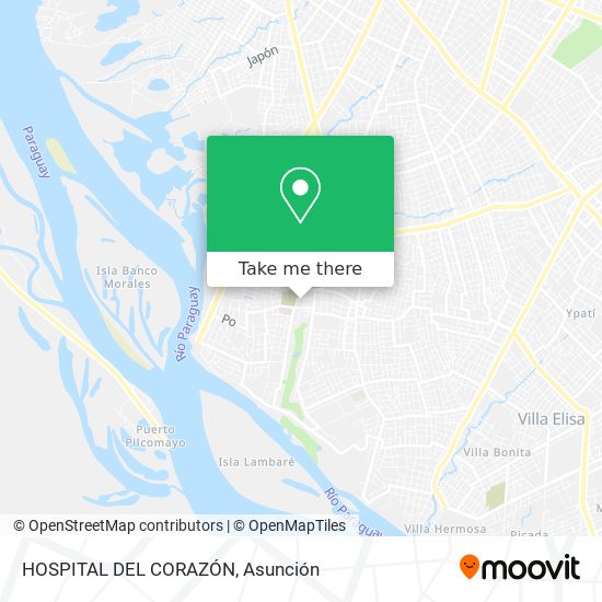 HOSPITAL DEL CORAZÓN map