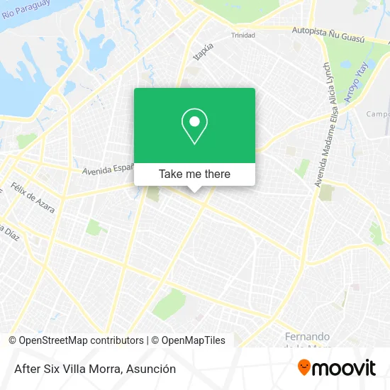 After Six Villa Morra map