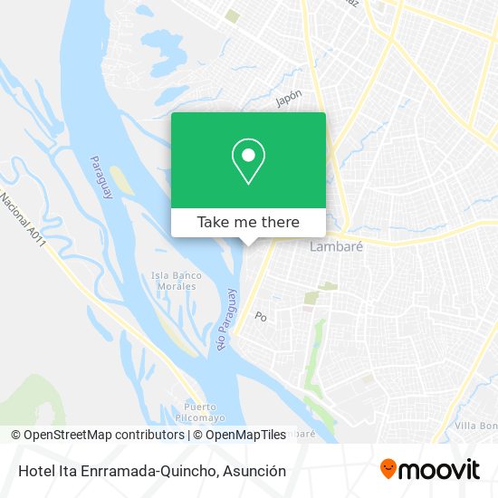 Hotel Ita Enrramada-Quincho map