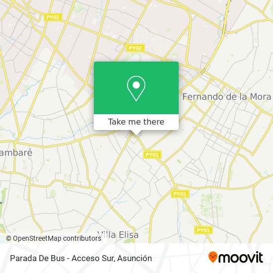 Parada De Bus - Acceso Sur map