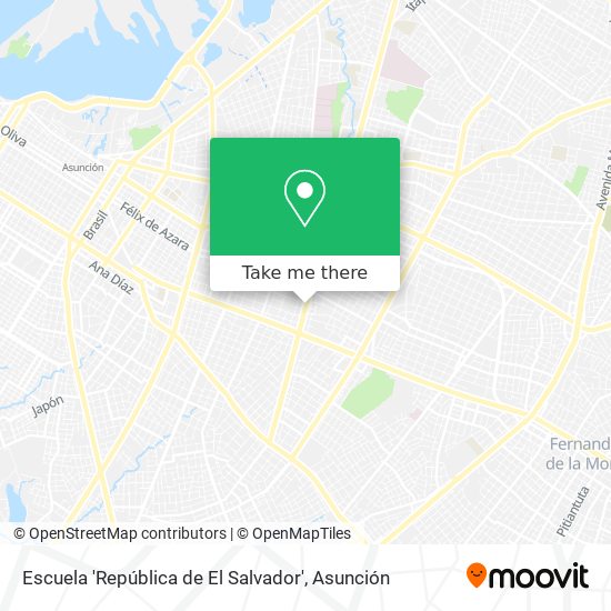 Mapa de Escuela 'República de El Salvador'