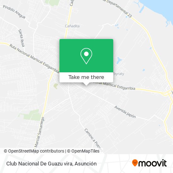 Mapa de Club Nacional De Guazu vira