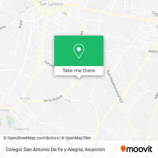 Mapa de Colegio San Antonio De Fe y Alegría