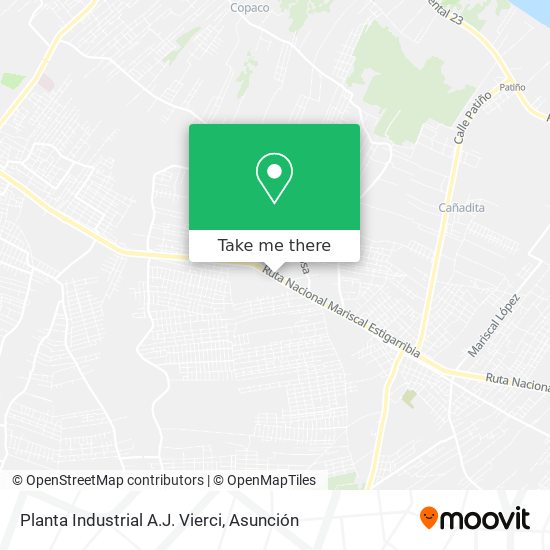 Mapa de Planta Industrial A.J. Vierci