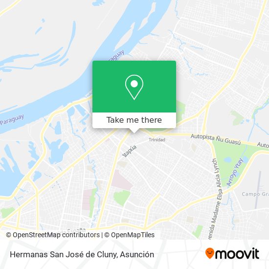 Mapa de Hermanas San José de Cluny