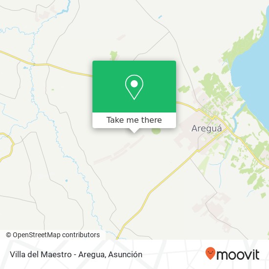 Villa del Maestro - Aregua map