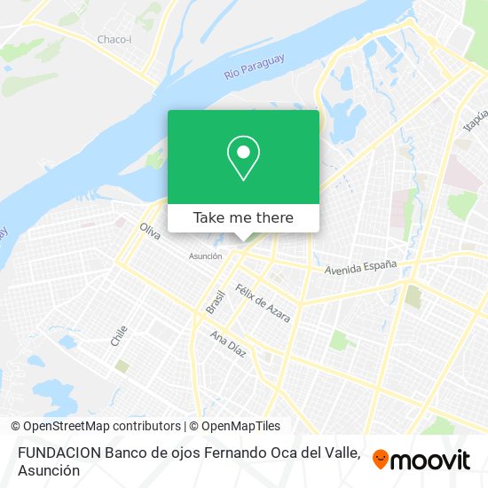 FUNDACION Banco de ojos Fernando Oca del Valle map