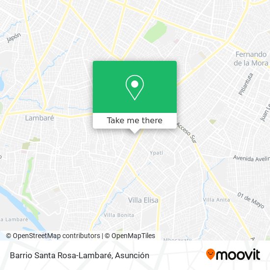 Barrio Santa Rosa-Lambaré map