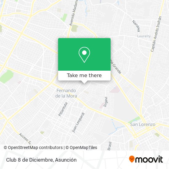 Mapa de Club 8 de Diciembre