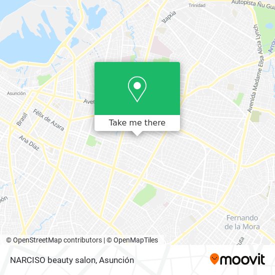 NARCISO beauty salon map