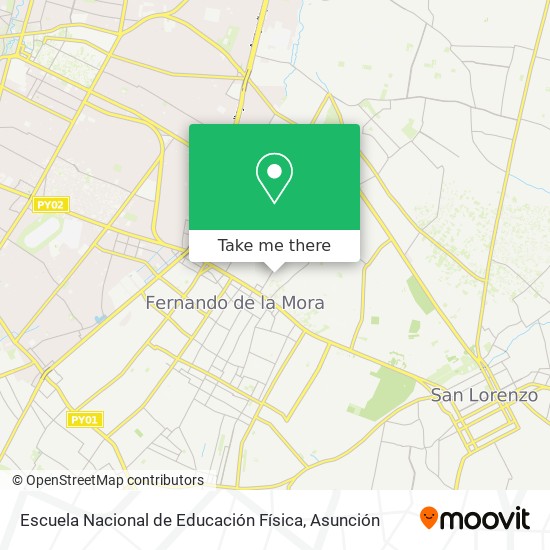 Escuela Nacional de Educación Física map