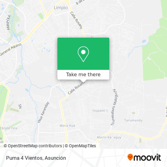 Puma 4 Vientos map