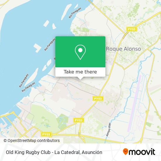 Mapa de Old King Rugby Club - La Catedral