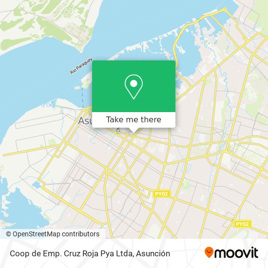 Mapa de Coop de Emp. Cruz Roja Pya Ltda