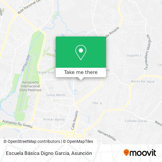 Escuela Básica Digno Garcia map