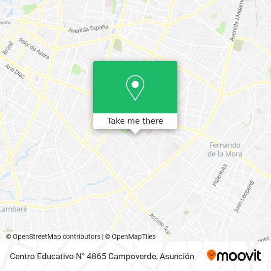Centro Educativo N° 4865 Campoverde map